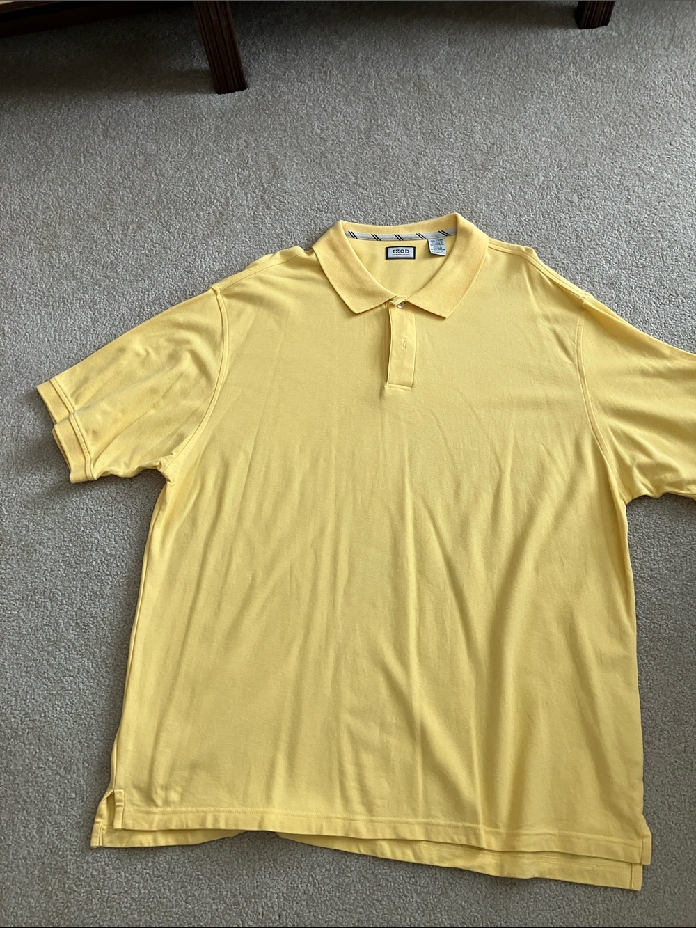 Izod Men's Bright Yellow Polo Shirt
